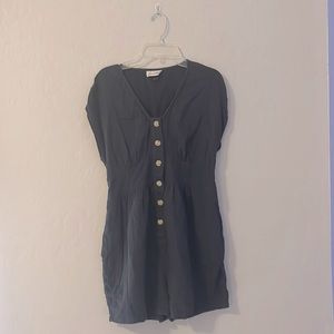 Universal Threads Black Button Up Romper Jumpsuit